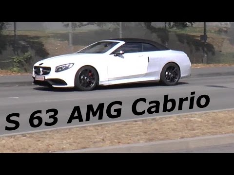 Mercedes-AMG S63 Cabriolet spied briefly during final testing