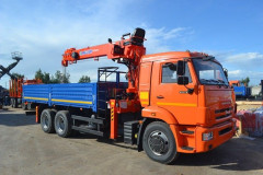 Грузовик с манипулятором КАМАЗ 65115 