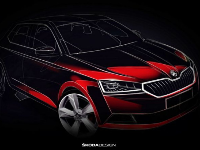 Обновленную Skoda Fabia рассекретили на первом изображении