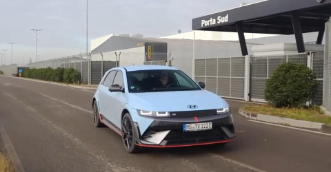 Инженеры Lamborghini проводят испытания Hyundai Ioniq