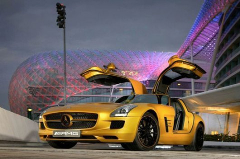 Mercedes-Benz SLS AMG Desert Gold