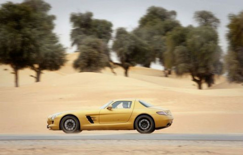 Mercedes-Benz SLS AMG Desert Gold