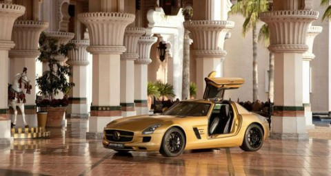 Mercedes-Benz SLS AMG Desert Gold