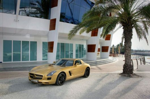 Mercedes-Benz SLS AMG Desert Gold