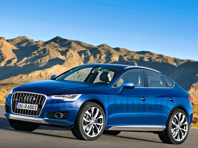 Audi Q6 e-tron I (GF), кроссовер, ярко-синий металлик, вид три четверти спереди — фото 109531