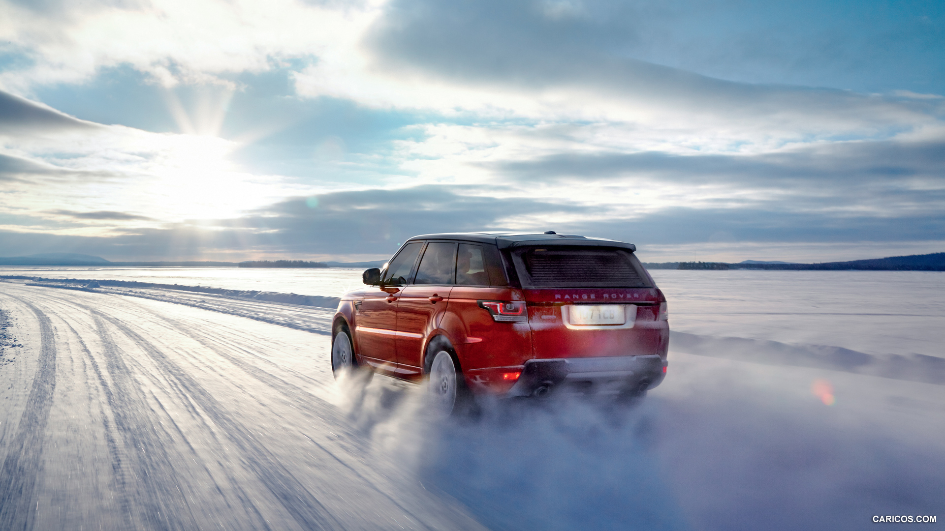 Range Rover Sport зимний дрифт