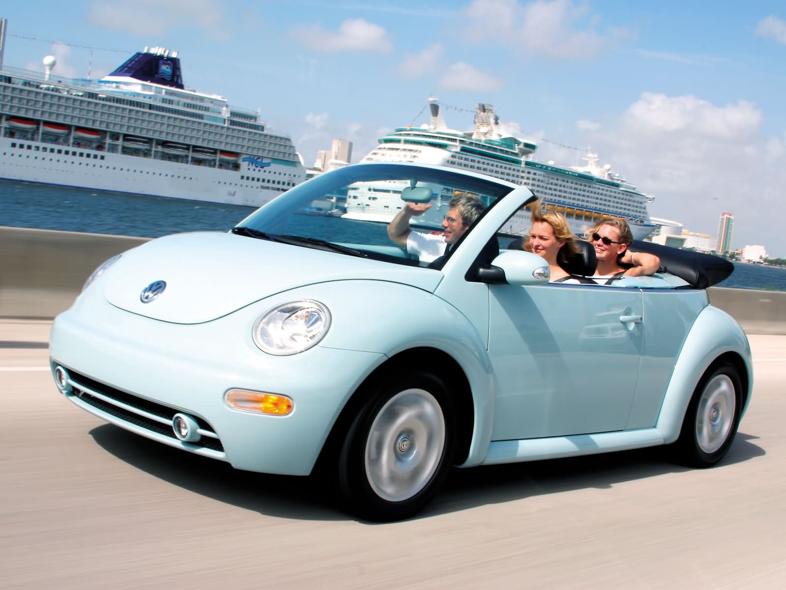 VW Beetle Cabrio White