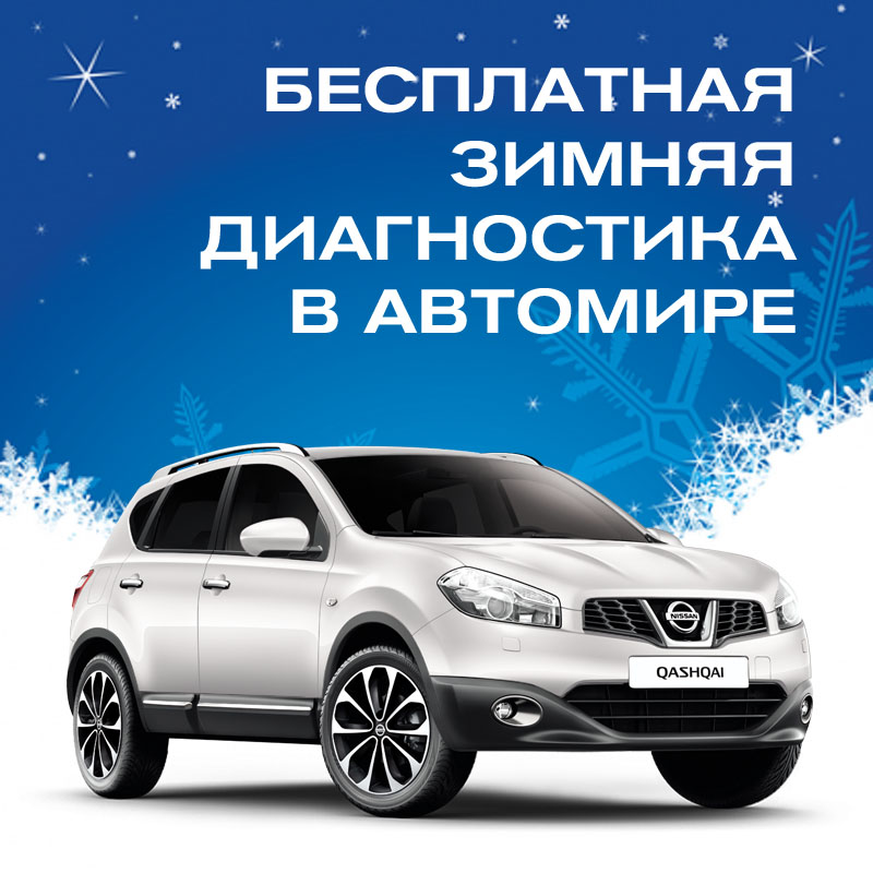 Бесплатная зимняя диагностика Nissan в Автомире!